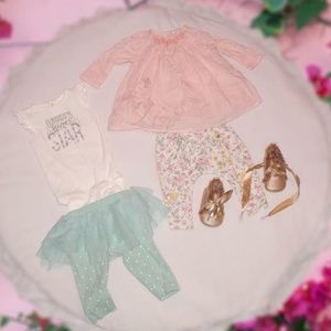 0-3 MONTH BABY GIRL OUTFIT SET (3 for $20)